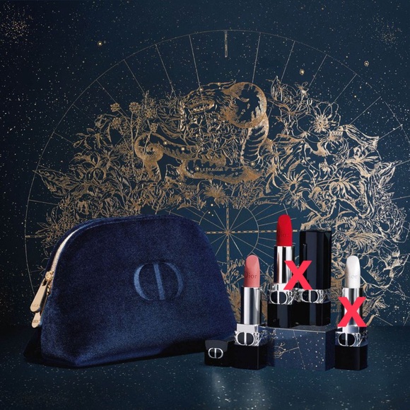 NIB Rouge Dior Pouch and Lipstick - Picture 1 of 13